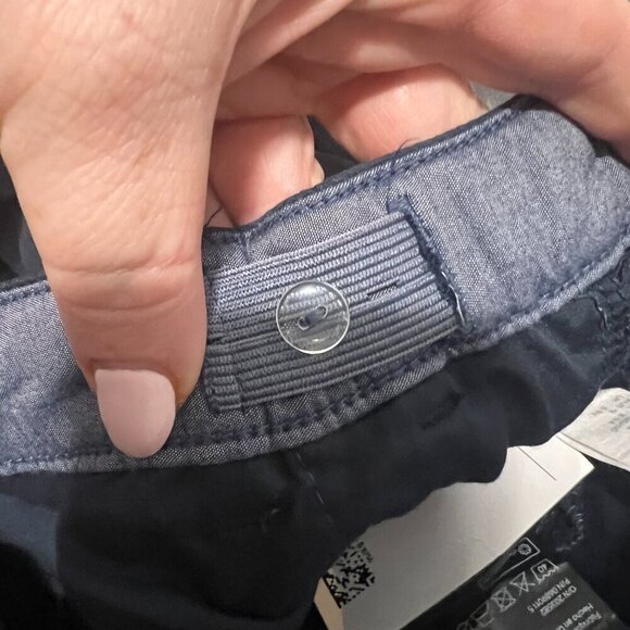 H&M Boys Blue Pants Size 8-9 New With Tags Adjustable Waist Chino - Picture 3 of 6